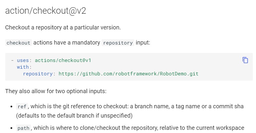 actions/checkout@v2