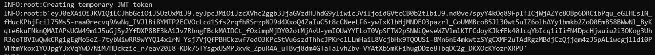 What a token looks like in logs